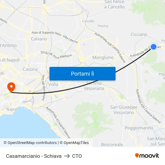 Casamarcianio - Schiava to CTO map