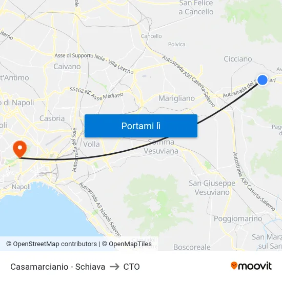 Casamarcianio - Schiava to CTO map