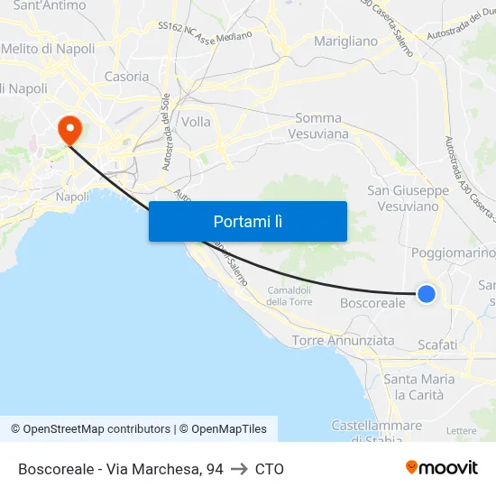Boscoreale - Via Marchesa, 94 to CTO map