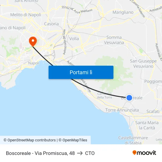 Boscoreale - Via Promiscua, 48 to CTO map