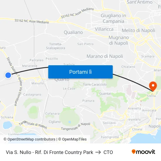 Via S. Nullo - Rif. Di Fronte Country Park to CTO map