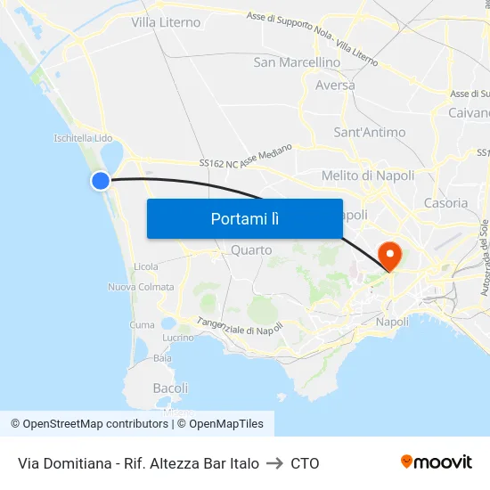 Via Domitiana - Rif. Altezza Km 42 to CTO map