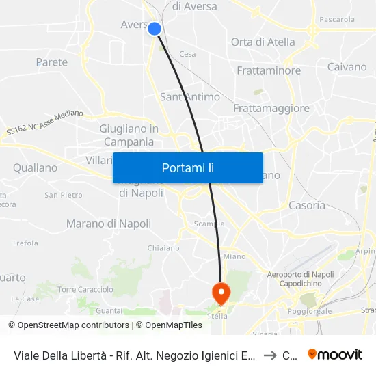 Viale Della Libertà - Rif. Alt. Negozio Igienici Esagono to CTO map