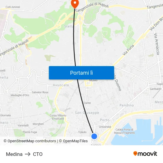 Medina to CTO map