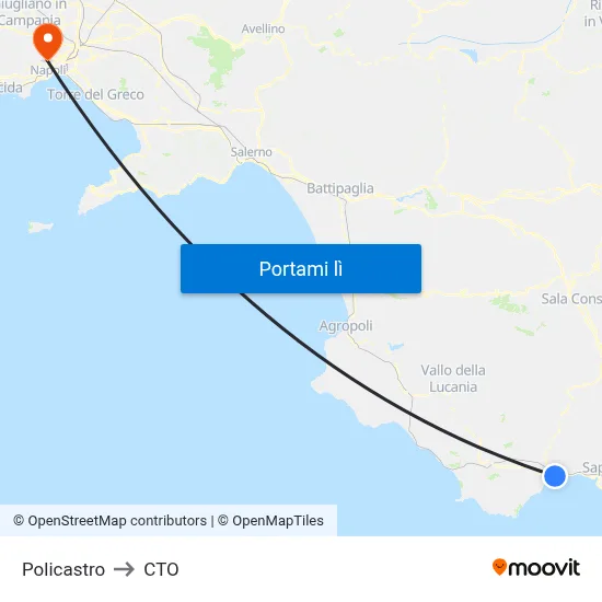 Policastro to CTO map