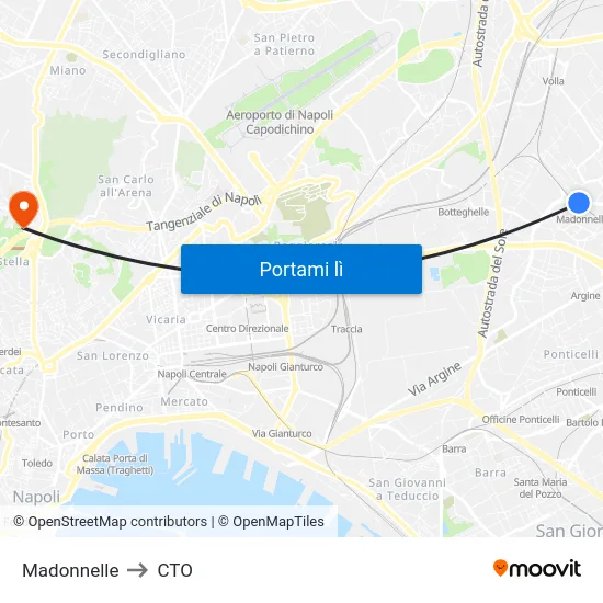 Madonnelle to CTO map