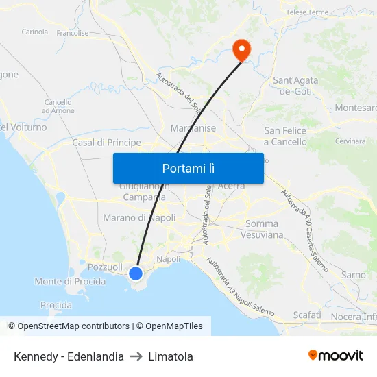 Kennedy - Edenlandia to Limatola map