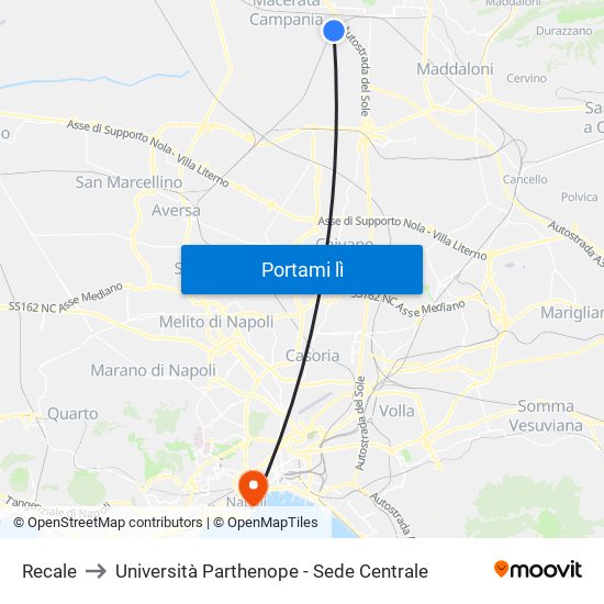 Recale to Università Parthenope - Sede Centrale map