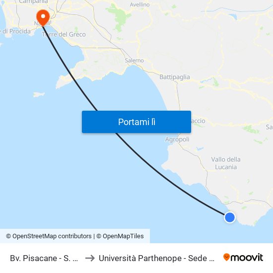 Bv. Pisacane - S. Maria to Università Parthenope - Sede Centrale map