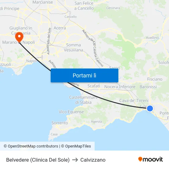 Belvedere (Clinica Del Sole) to Calvizzano map