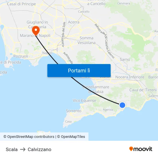 Scala to Calvizzano map