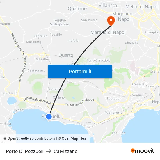 Porto Di Pozzuoli to Calvizzano map