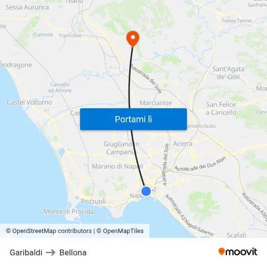 Garibaldi to Bellona map