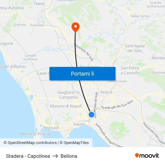 Stadera - Capolinea to Bellona map