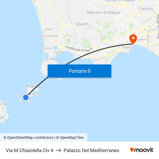 Via M  Chiaiolella Civ  4 to Palazzo Del Mediterraneo map