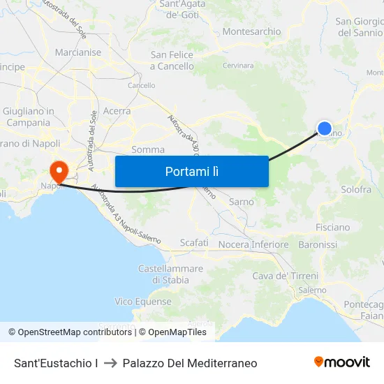 Sant'Eustachio I to Palazzo Del Mediterraneo map