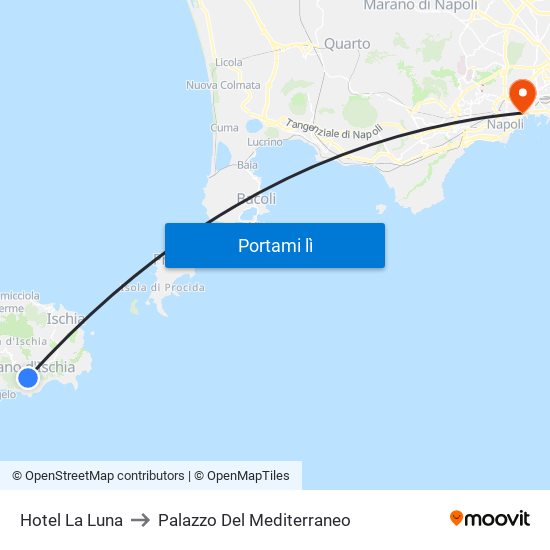 Hotel La Luna to Palazzo Del Mediterraneo map