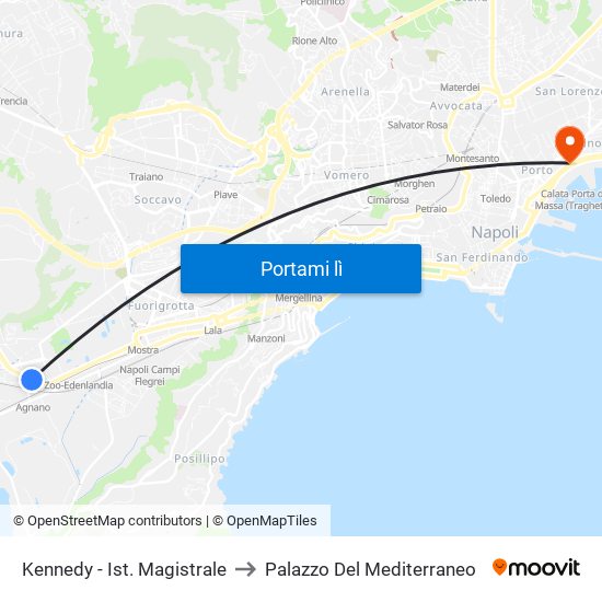 Kennedy - Ist. Magistrale to Palazzo Del Mediterraneo map