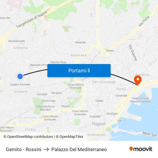 Gemito - Rossini to Palazzo Del Mediterraneo map