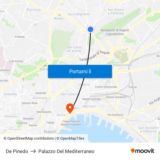 De Pinedo to Palazzo Del Mediterraneo map