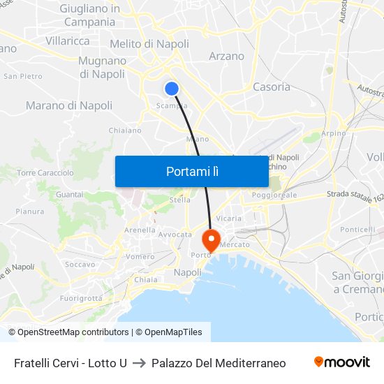 Fratelli Cervi - Lotto U to Palazzo Del Mediterraneo map