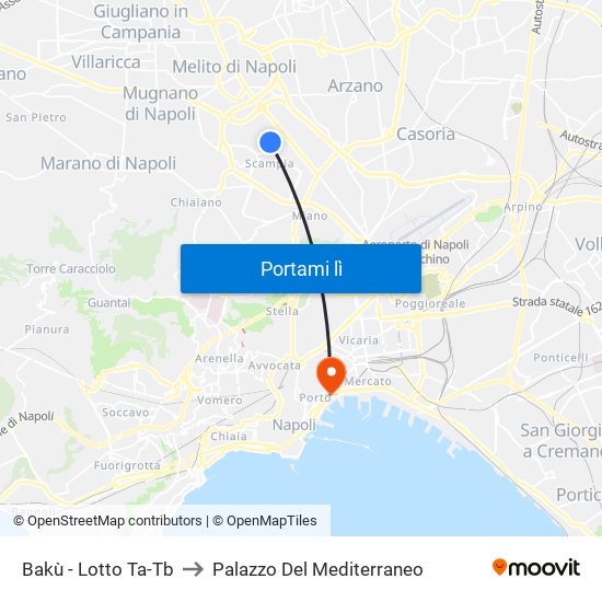 Bakù - Lotto Ta-Tb to Palazzo Del Mediterraneo map
