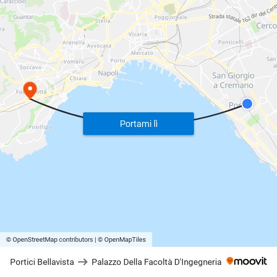 Portici Bellavista to Palazzo Della Facoltà D'Ingegneria map
