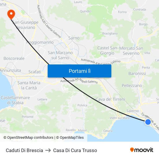 Caduti Di Brescia to Casa Di Cura Trusso map