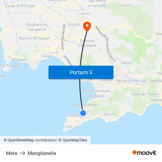 Meta to Mariglianella map