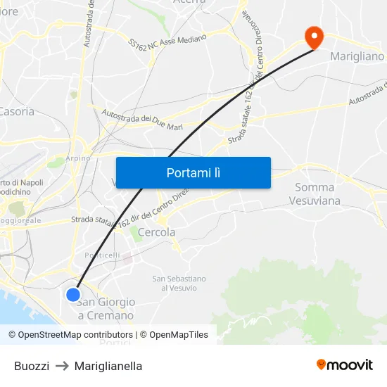 Buozzi to Mariglianella map