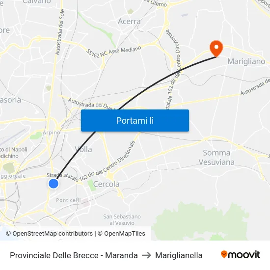 Provinciale Delle Brecce - Maranda to Mariglianella map