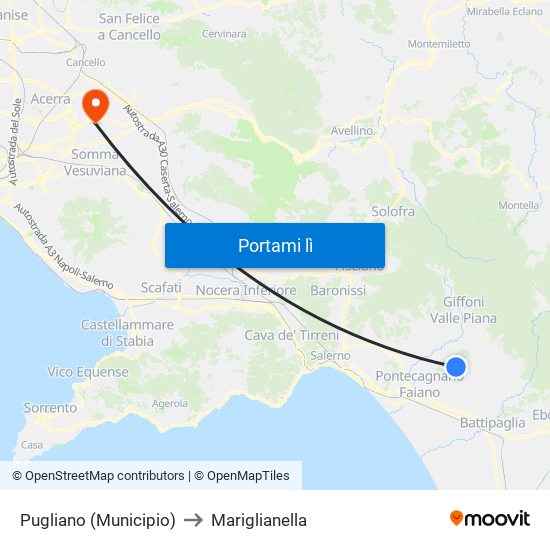 Pugliano (Municipio) to Mariglianella map