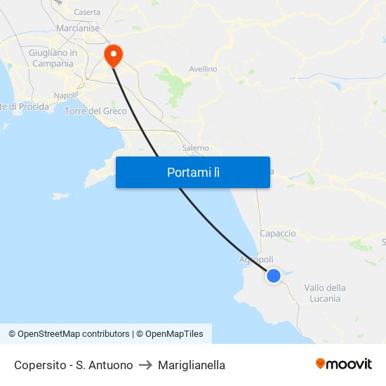 Copersito - S. Antuono to Mariglianella map