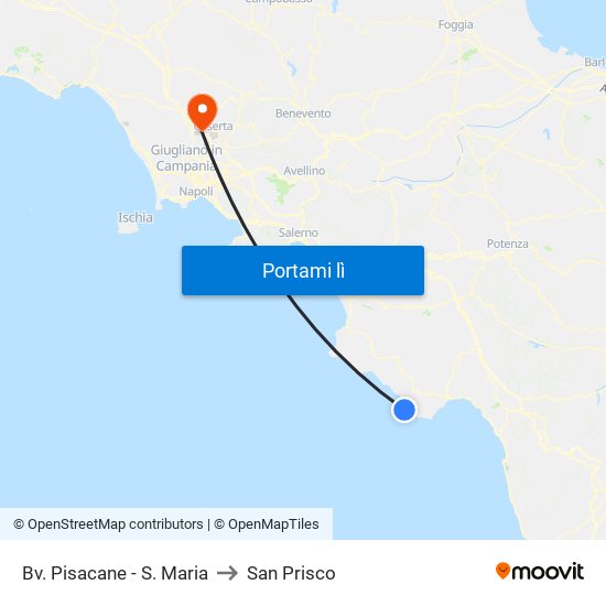 Bv. Pisacane - S. Maria to San Prisco map