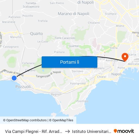 Via Campi Flegrei - Rif. Arradamenti Pisani Di Fronte Palina N° 3543 Di Fronte Incr. Via Luciano to Istituto Universitario Orientale - Palazzo Santa Maria Porta Coeli map