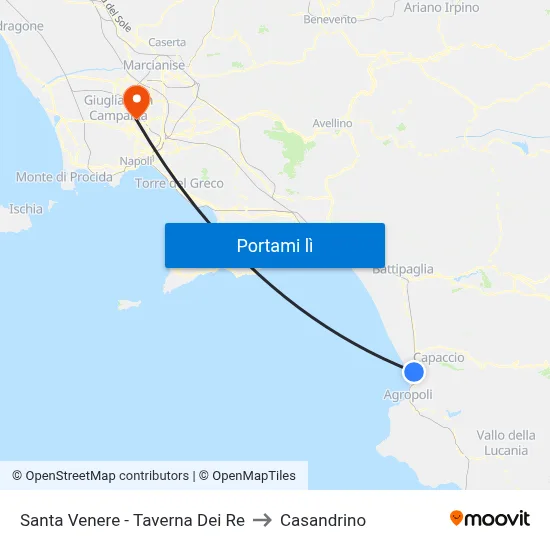 Santa Venere - Taverna Dei Re to Casandrino map