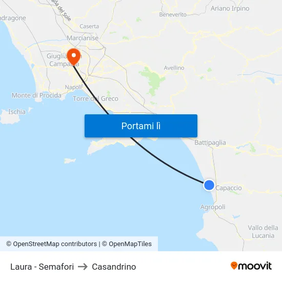 Laura - Semafori to Casandrino map