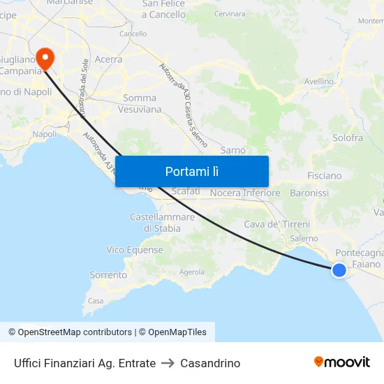 Uffici Finanziari Ag. Entrate to Casandrino map