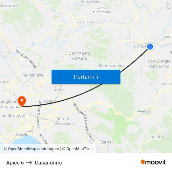 Apice 6 to Casandrino map