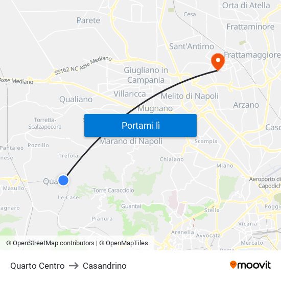 Quarto Centro to Casandrino map
