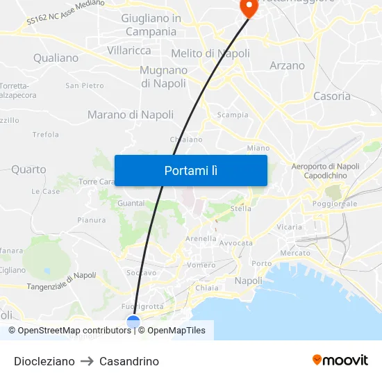 Diocleziano to Casandrino map