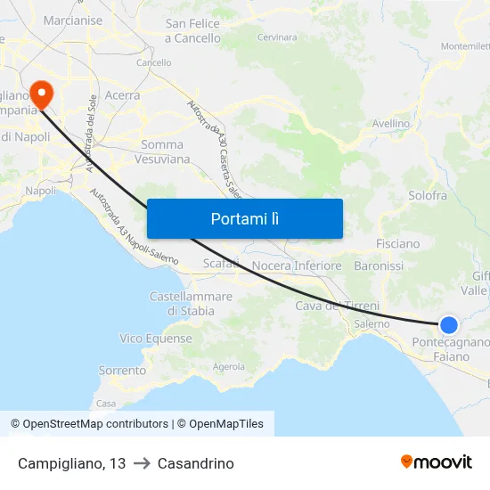 Campigliano, 13 to Casandrino map