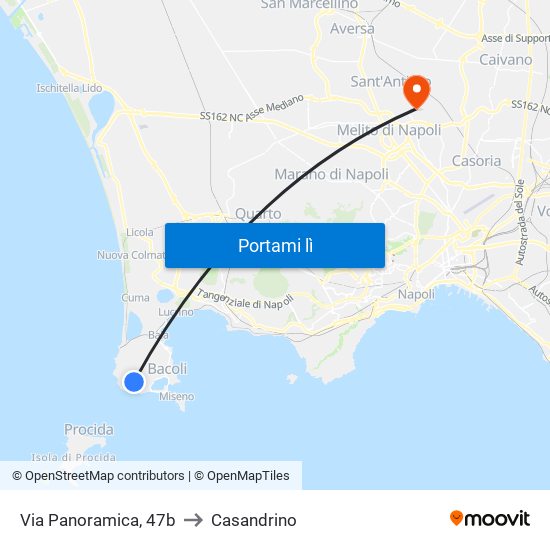Via Panoramica, 47b to Casandrino map