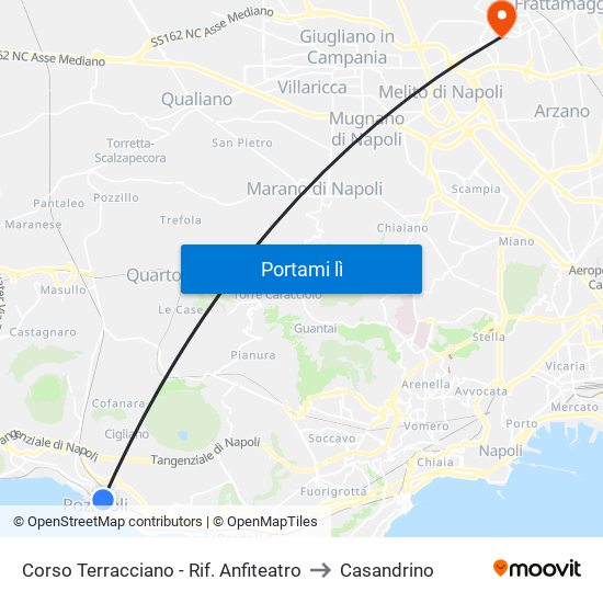 Corso Terracciano - Rif. Anfiteatro to Casandrino map