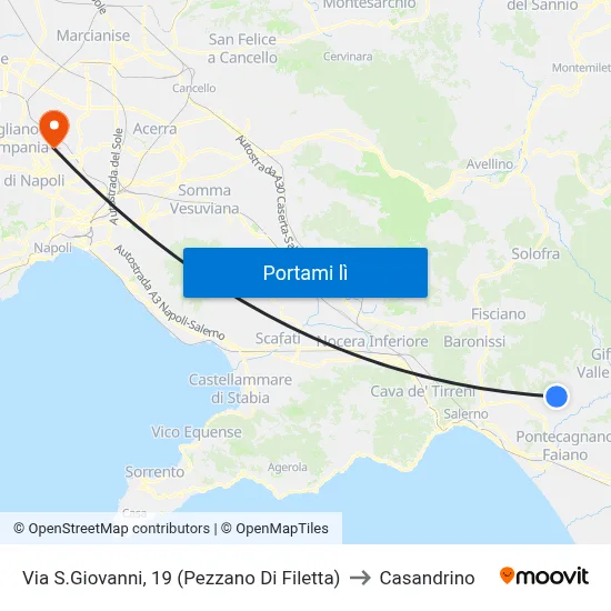 Via S.Giovanni, 19 (Pezzano Di Filetta) to Casandrino map