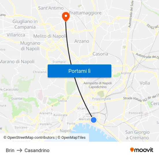 Brin to Casandrino map