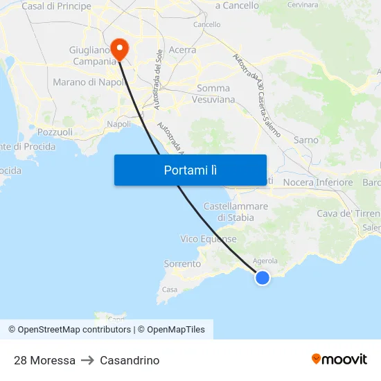 28 Moressa to Casandrino map