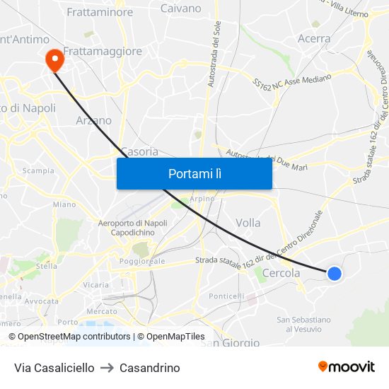 Via Casaliciello to Casandrino map