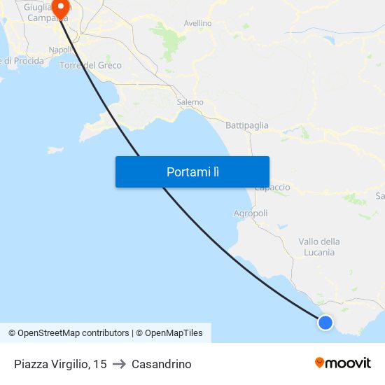 Piazza Virgilio, 15 to Casandrino map