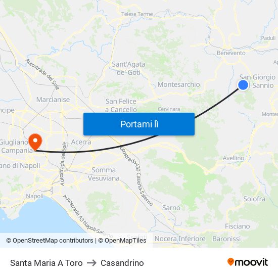 Santa Maria A Toro to Casandrino map